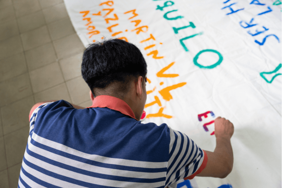 Patio recreativo para jóvenes